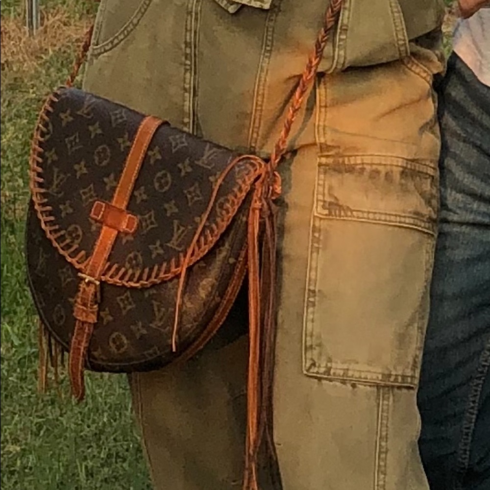 Authentic repurposed boho Louis Vuitton